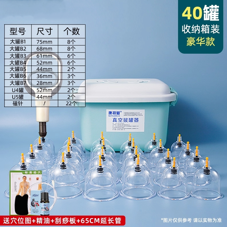 TCM Vacuum Cupping Set (Non-Glass) - Household & Medical Pump-Action Device for Dampness Removal - Image 4